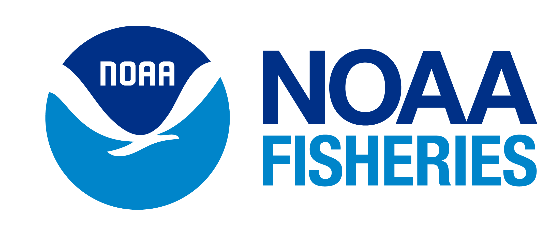 logo of NOAA Fisheries on left with text NOAA FISHERIES on right